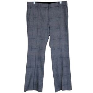 Ann Taylor Gray Plaid Boot Cut Pants